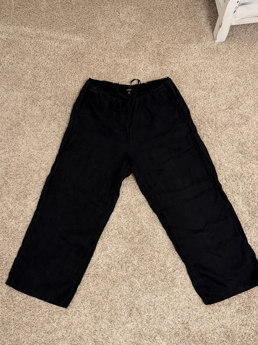 J. Crew Black Linen Pants